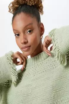 Женский зеленый свитер Koton, фиолетовый