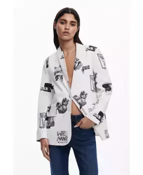 Женский жакет Collage Desigual, белый