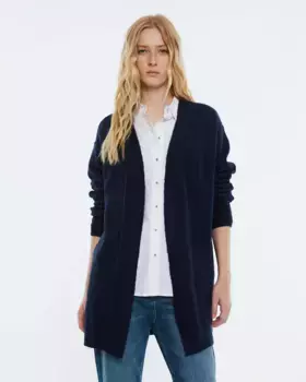Женский жакет одинарной вязки Andam, темно-синий
