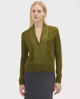 Женский жакет с воротником-лацканом Nice Things, хаки