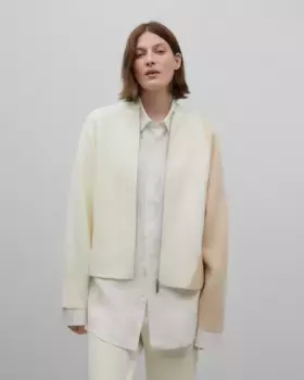 Женский жакет вязаный интарсия Adolfo Dominguez, цвет Camel