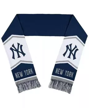 Женский жаккардовый шарф в полоску New York Yankees Wear By Erin Andrews, синий