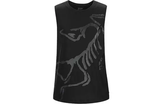 Майка женская Arcteryx с логотипом, черный