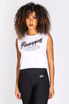 Женский жилет без рукавов Pineapple, белый