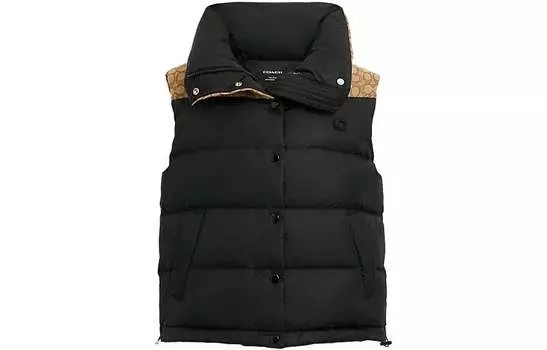 Женский жилет COACH, цвет Black