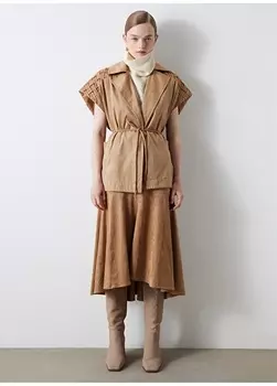 Женский жилет цвета экрю pekyol