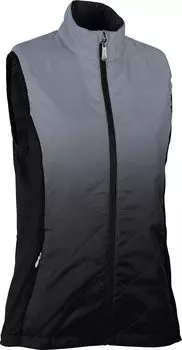 Женский жилет для гольфа Sun Mountain с молнией и градиентом, черный