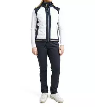 Женский жилет Grove Hybrid в цвете Navy White Abacus Sportswear US