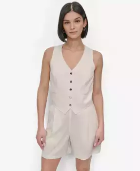 Женский жилет-комбинезон Romper DKNY, белый