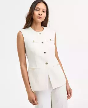 Женский жилет на четырех пуговицах Anne Klein, белый
