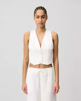 Женский жилет на пуговицах Claudie Pierlot, белый