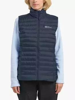 Женский жилет pilvi down texashield из переработанного рипстопа Jack Wolfskin, цвет Midnight Sky