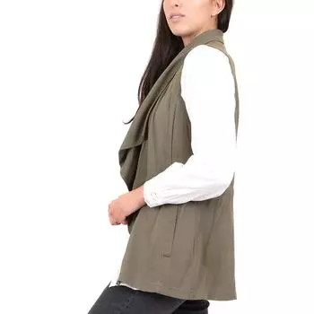 Женский жилет с драпировкой спереди для кофейни Coffee Shop