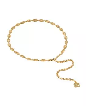 Женский золотой пояс с драгоценностями Sandro, золотой