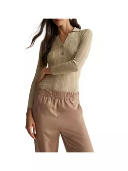 Женский золотой свитер Liu Jo