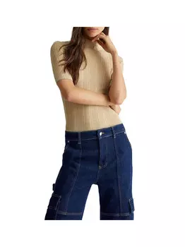 Женский золотой свитер Liu Jo