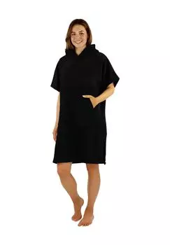 Женское банное пончо normani, черный