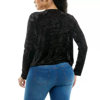 Женское бархатное болеро Nina Leonard, черный