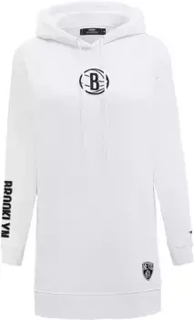 Женское белое платье с капюшоном Pro Standard Brooklyn Nets