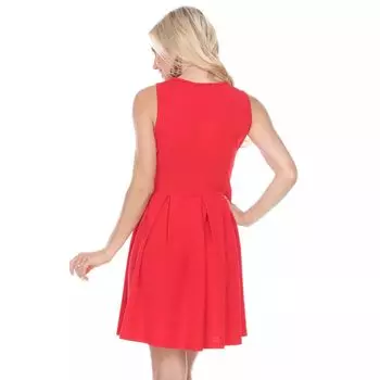 Женское белое платье с расклешенной юбкой Mark Shay White Mark, темно-синий