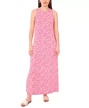 Женское бесшовное макси-платье с цветочным принтом Vince Camuto, розовый