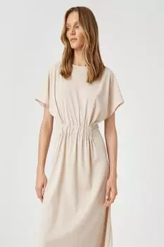 Женское бежевое платье Koton, бежевый