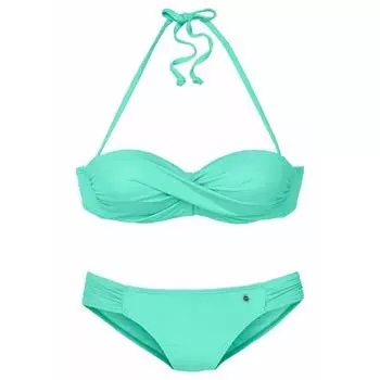 Женское бикини-бандо на косточках s.Oliver Beachwear, цвет blau
