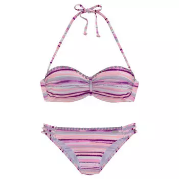 Женское бикини-бандо на косточках VENICE BEACH, цвет rosa