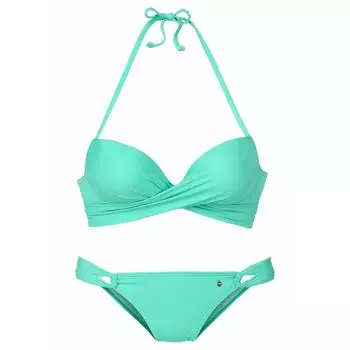 Женское бикини пуш-ап s.Oliver Beachwear, цвет blau