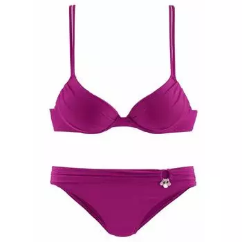 Женское бикини пуш-ап s.Oliver Beachwear, цвет rosa