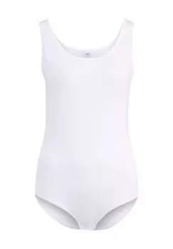 Женское боди без рукавов Natural Comfort с круглым вырезом CALIDA, белый