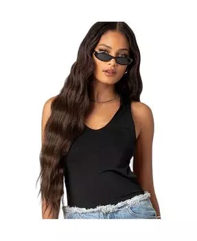 Женское боди с открытой спиной и капюшоном Edikted, черный