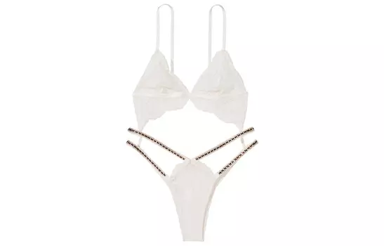 Женское боди Victoria's Secret, цвет Coconut white