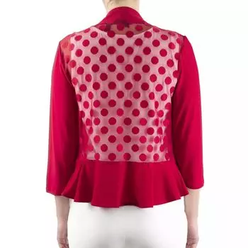 Женское болеро с прозрачной спиной и драпировкой Nina Leonard Nina Leonard