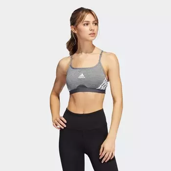 Женское бюстье аэрореакт, тренировка Adidas, серый