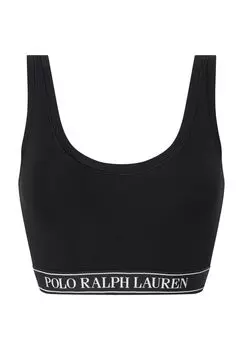 Женское бюстье Essentials с широкими бретелями и логотипом POLO RALPH LAUREN, цвет Onyx
