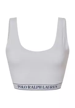 Женское бюстье Essentials с широкими бретелями и логотипом POLO RALPH LAUREN, цвет White Cloud