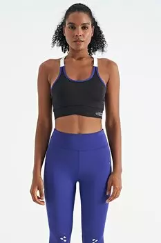 Женское бюстье приталенного кроя черного цвета с детальными бретелями на спине TOMMYLIFE