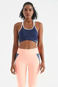 Женское бюстье приталенного кроя цвета индиго с детальными лямками на спине TOMMYLIFE