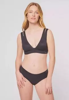 Женское бюстье с V-образным вырезом без косточек Zero Feel Flow sloggi, черный