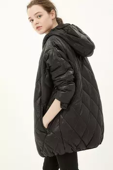 Женское черное пальто Koton, черный