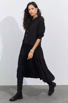 Женское черное спортивное платье Cool & Sexy, черный