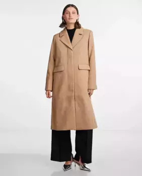 Женское длинное пальто Yas, цвет Caramelo