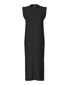 Женское длинное платье без рукавов Pieces, черный