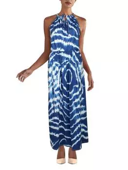 Женское длинное платье-блузон макси Stellah, цвет ink