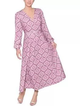 Женское длинное платье-макси с запахом Rachel Rachel Roy, цвет retro geo