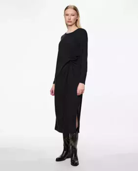 Женское длинное платье Pieces, черный