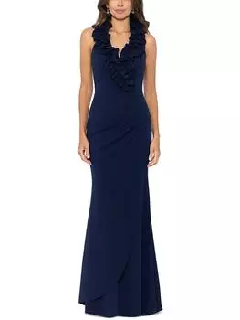 Женское длинное вечернее платье с оборками Xscape