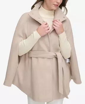 Женское двубортное пальто-кейп Calvin Klein, слоновая кость/кремовый