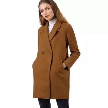 Женское двубортное пальто средней длины с лацканами реглан и длинными рукавами ALLEGRA K, цвет Grass Green